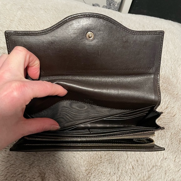 EUC Gucci Double GG Sukey Continental Long Wallet w/signature GG Supreme canvas - Picture 15 of 16